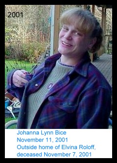 Photo of Johanna Bice February 11, 2001